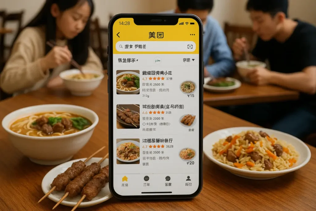 Ordering Halal Food in China via Meituan. Halal food in China for Pakistani students ordering through Meituan.