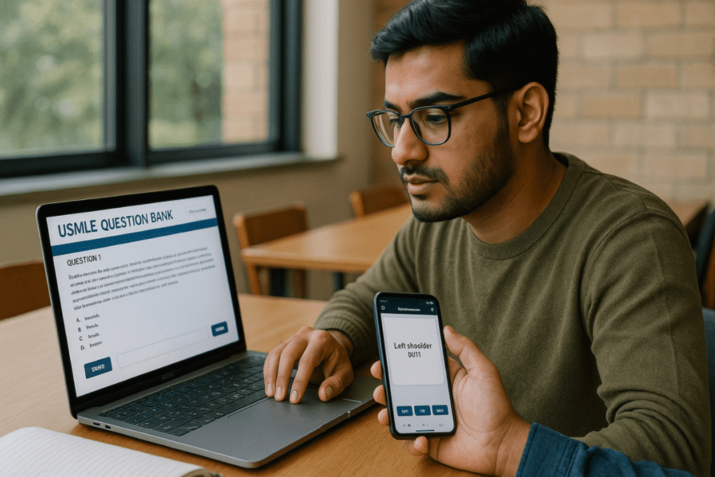 Digital Study Tools for MBBS in China Study and exams for MBBS in China — USMLE MCQ bank and flashcards on digital devices